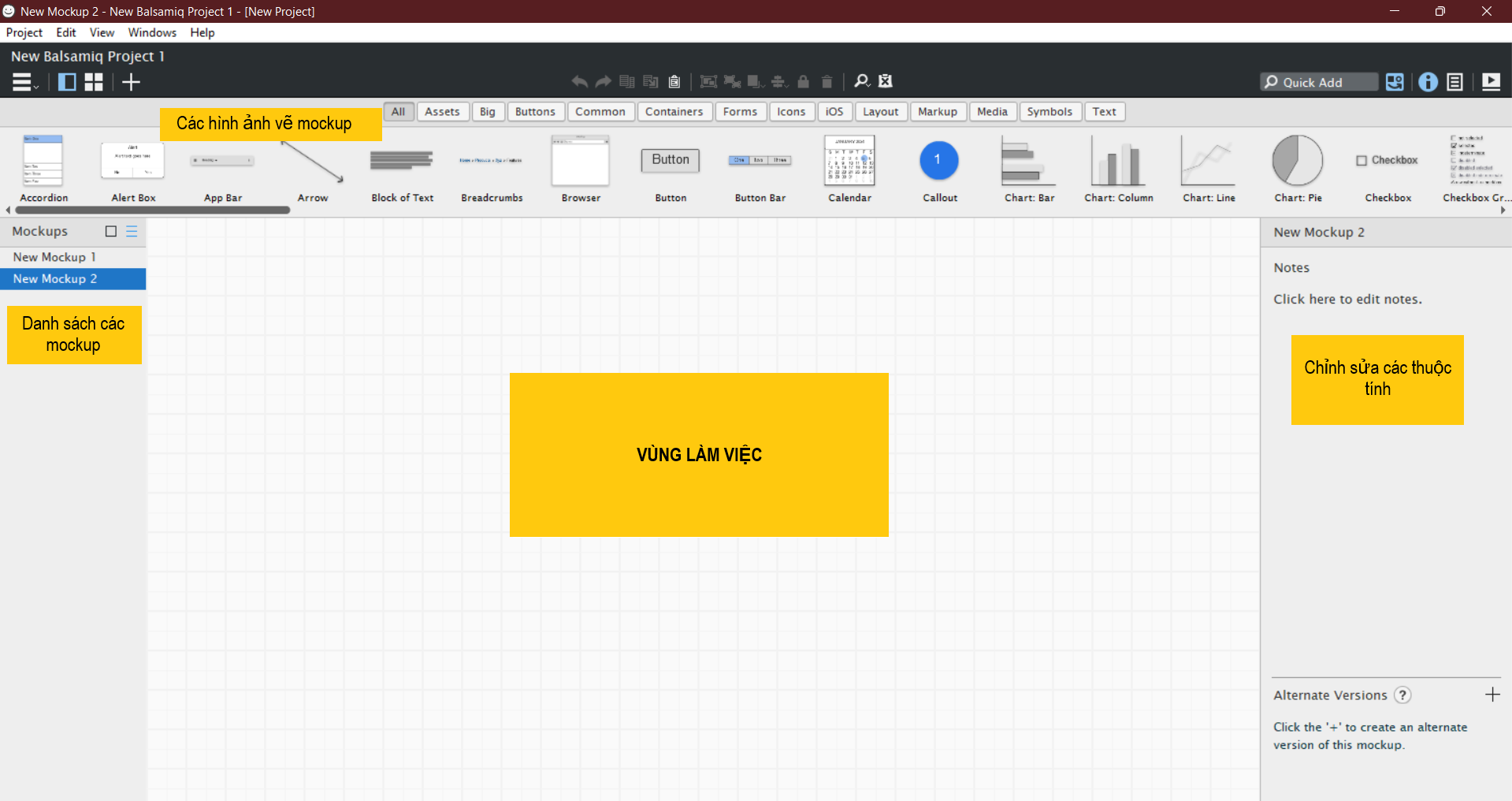 Balsamiq wireframe