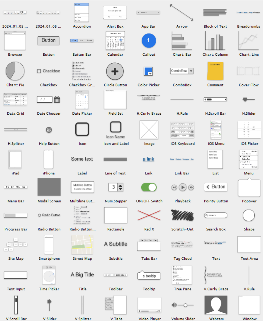 Balsamiq wireframe